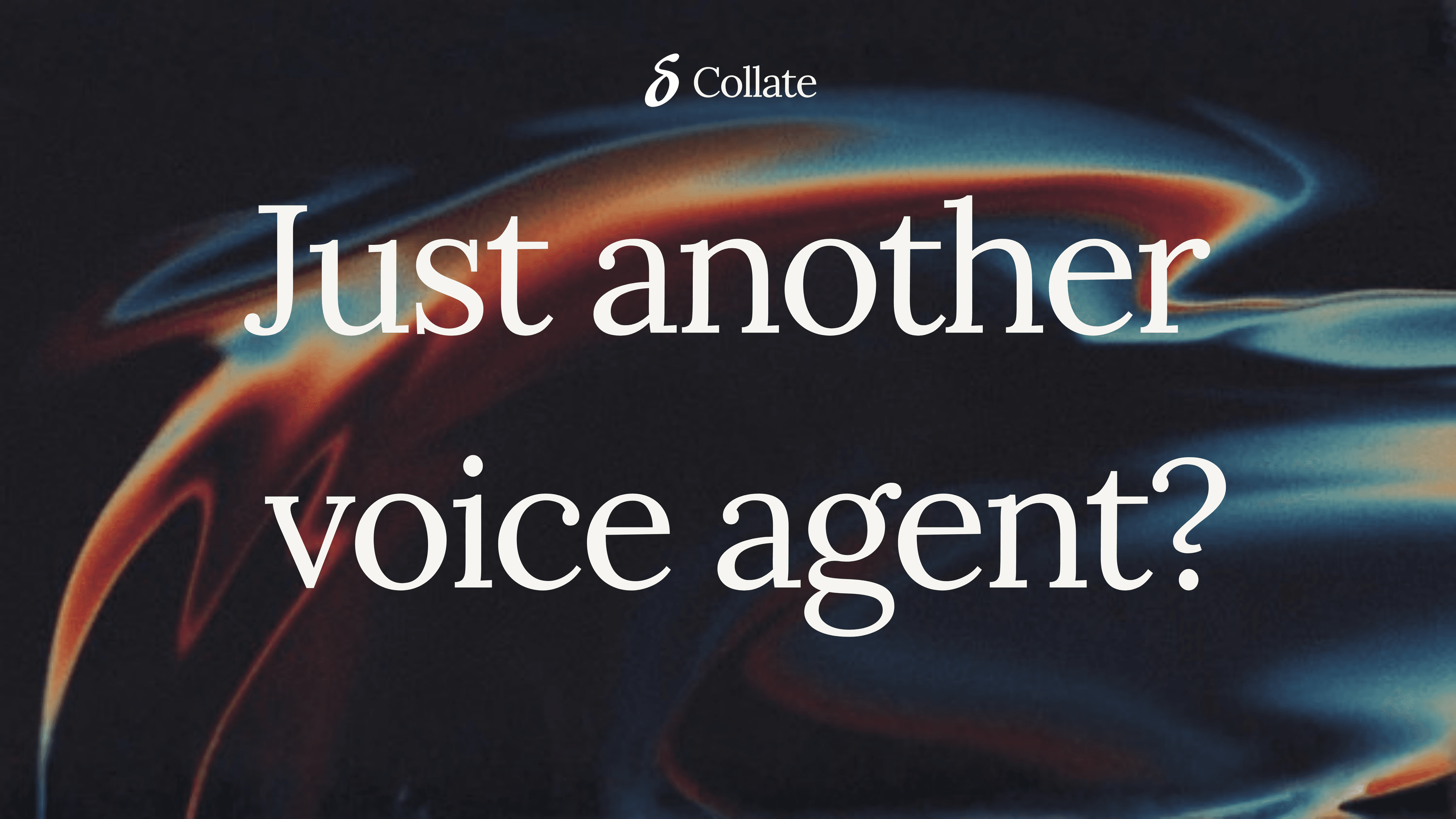 Okay but isn't this just another voice agent?